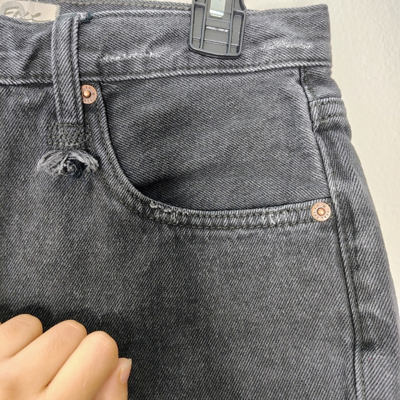 Women's Black Denim Shorts - Picture 10 of 14